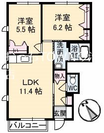 ベガ＆アルタイル 103号室 間取り