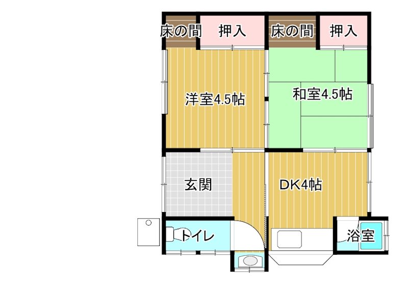 松本MK貸家 間取り図