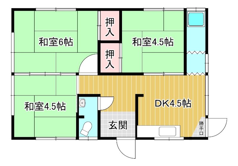 大生院　髙橋貸家 間取り