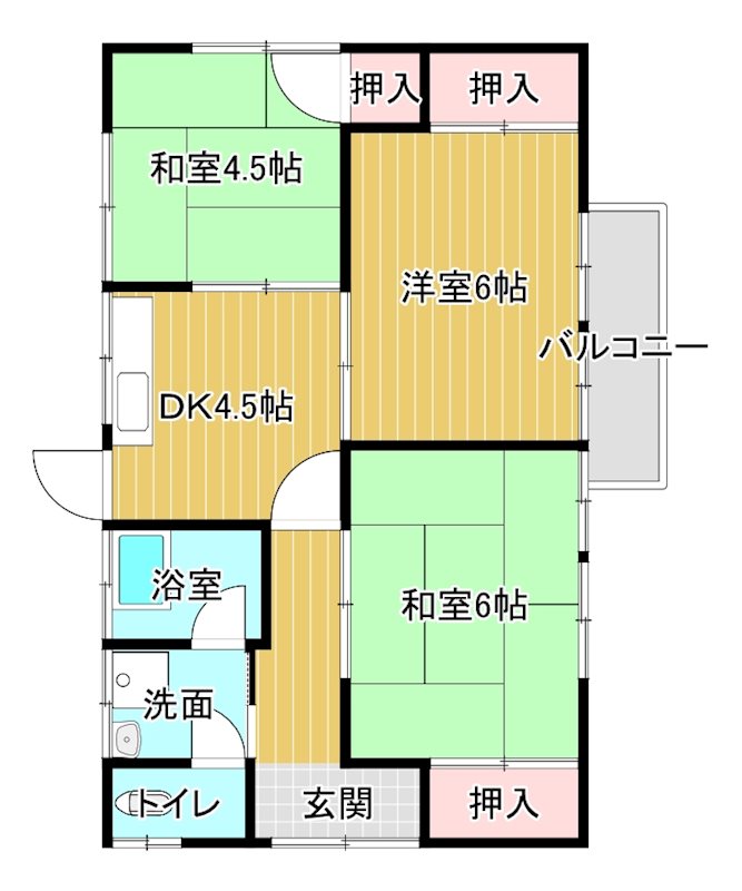 貝﨑貸家 間取り