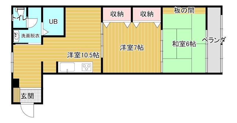 ハウス三木 203号室 間取り