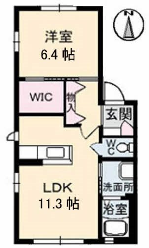 ハーモニー桜木　A 101号室 間取り