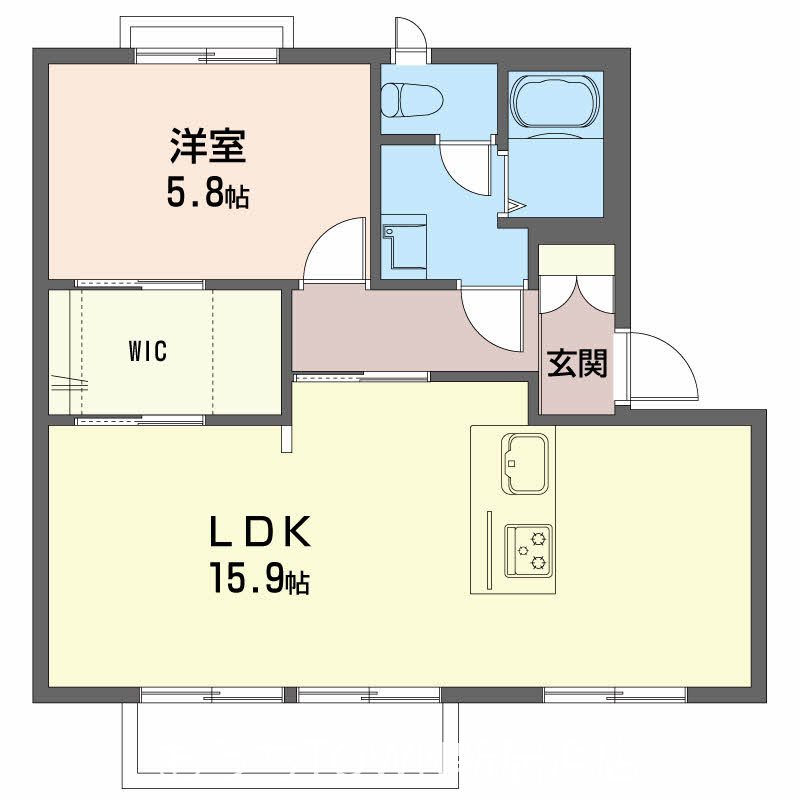 フローラルハイム　A 203号室 間取り