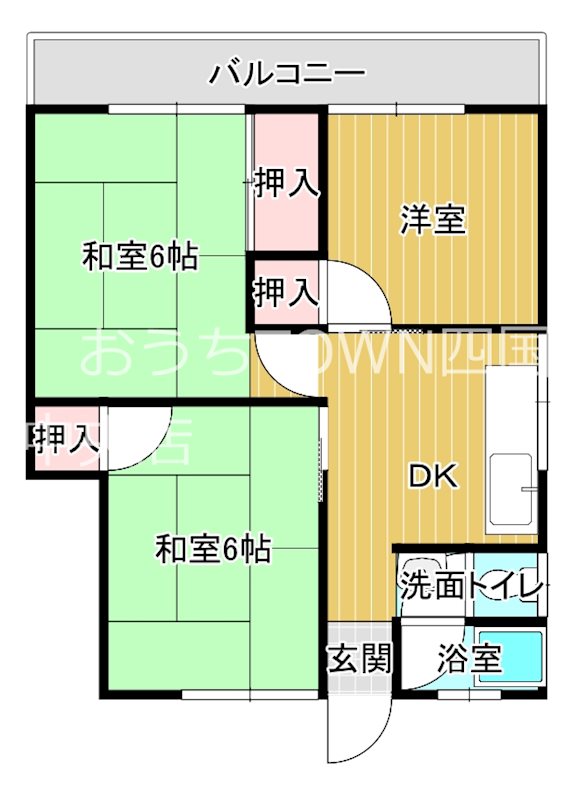 ヴィラ岡田 201号室 間取り