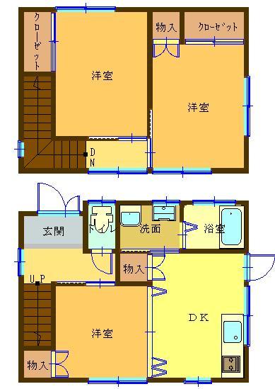 岡田貸家 間取り