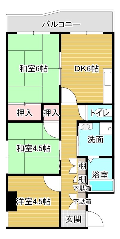 レジデンス小栗 207号室 間取り