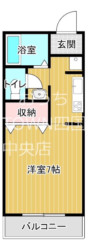 ソレイユＢ 206号室 間取り