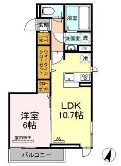 アサヒパレス久保田　A棟 302号室 間取り