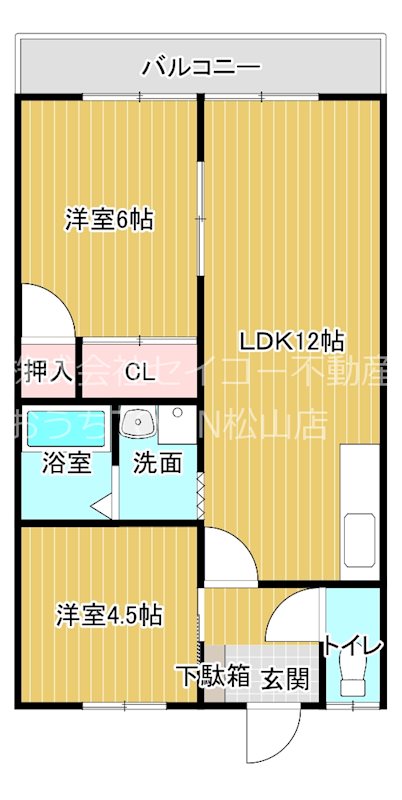 サンビルト山内Ⅱ 間取り図