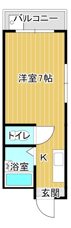 クリーンハイツ弓立Ⅰ 105号室 間取り