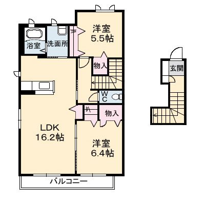 シャーメゾン西泉　A棟 202号室 間取り