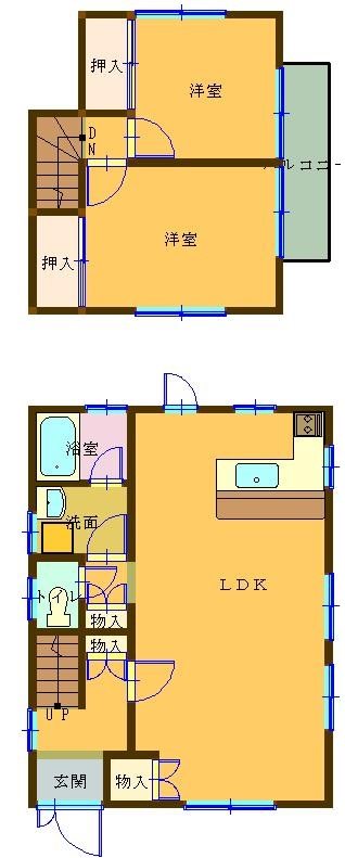 カレッジTタウン 間取り