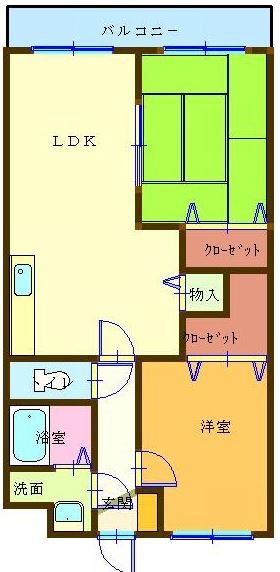 サンライズ清和 101号室 間取り