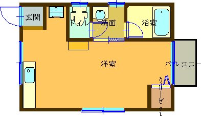 アイヒルズ 201号室 間取り