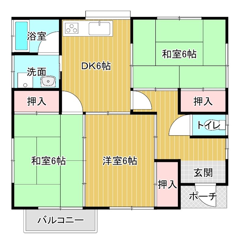 伊賀上貸家 間取り