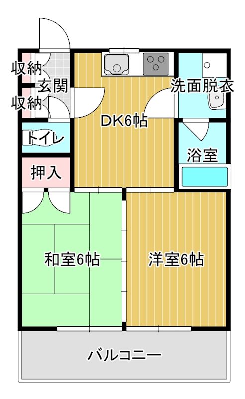 アーバンライフＪＯＹ 203号室 間取り