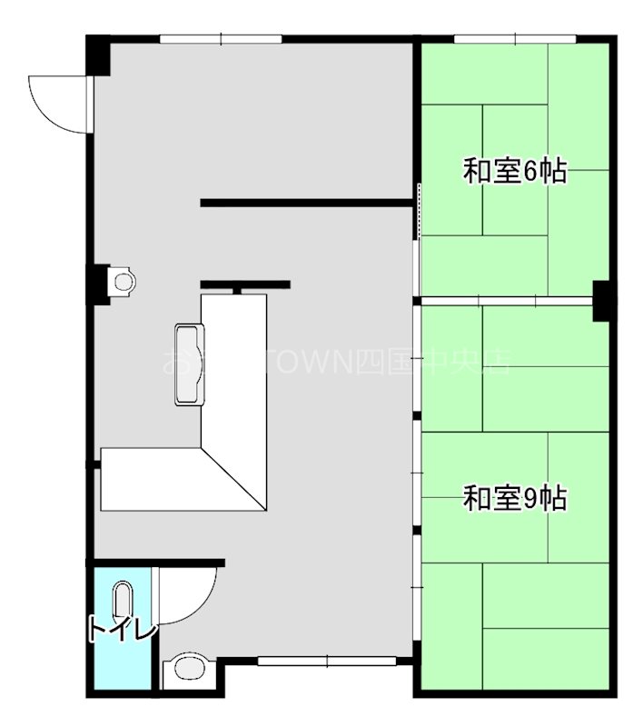 台所跡　テナント 1F号室 間取り