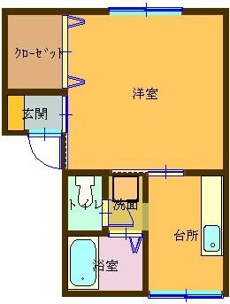 コスモハイツ 間取り図