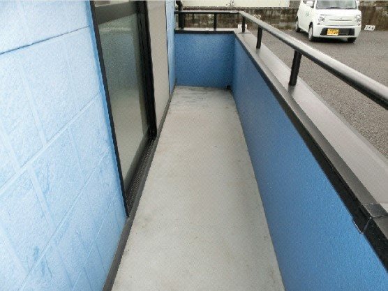 ビラ岸の上 ベランダ