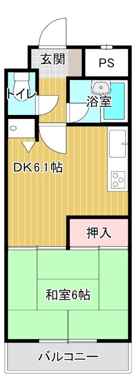 ダイアパレス丸亀 204号室 間取り