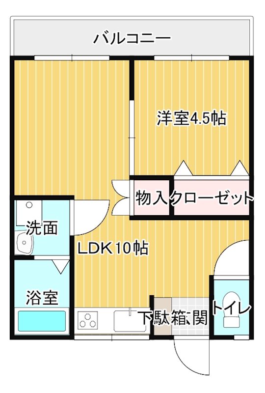 パークサイド上田  305号室 間取り