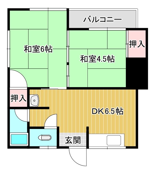 コーポYAMASE 101号室 間取り