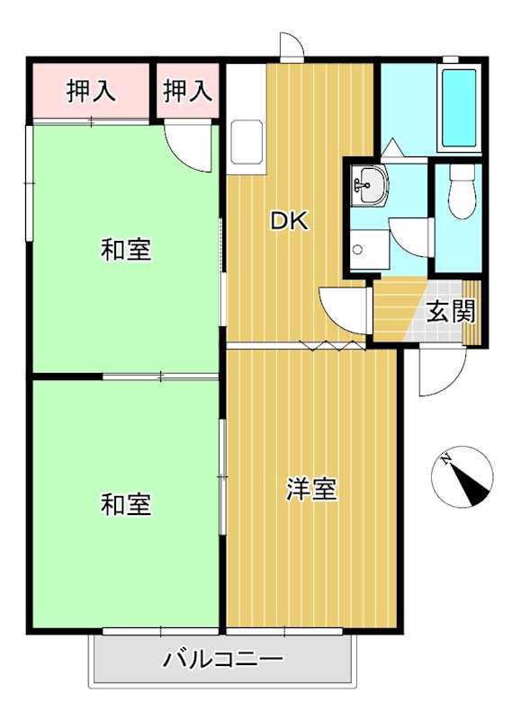 ユアーズハイツ 203号室 間取り