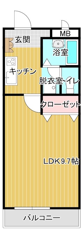 フィネス喜光地 106号室 間取り