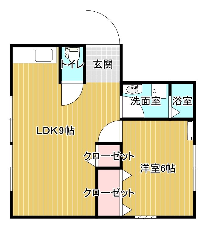 アーバン桜木 1号室 間取り