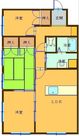 Victoria Solare 134号室 間取り