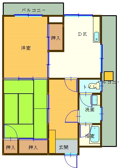 清水マンション 間取り図