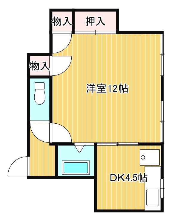 シャンブルピーヌ 202号室 間取り