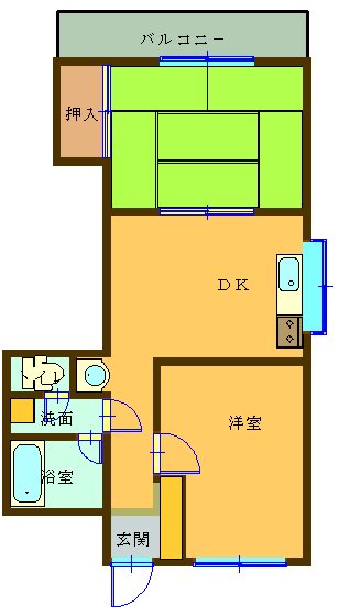 和田マンション 308号室 間取り