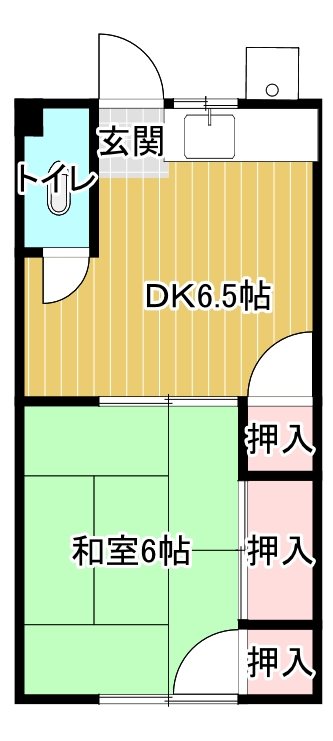 小倉荘 7号室 間取り