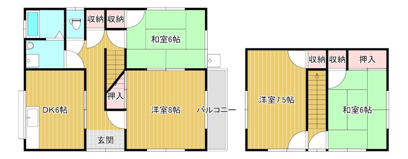 山口ＴＹ貸家  間取り