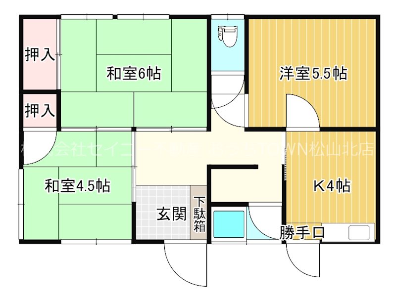 余戸中平屋 間取り