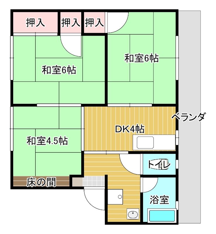 丸隆マンション 203号室 間取り