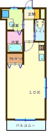 サウザンドサニー  105号室 間取り