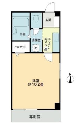 ロイヤルハウス西泉　弐番館 201号室 間取り