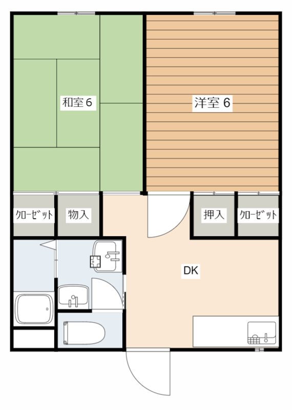 山内アパート 間取り図