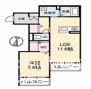 プレミアス 103号室 間取り