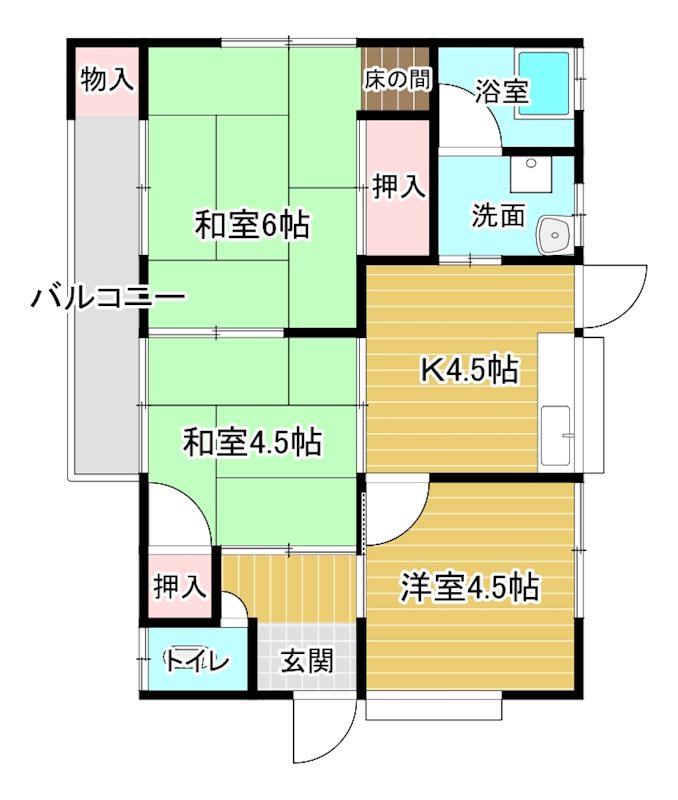 プロントWAKAE 間取り