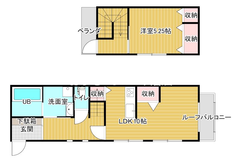 常盤町３丁目借家 間取り