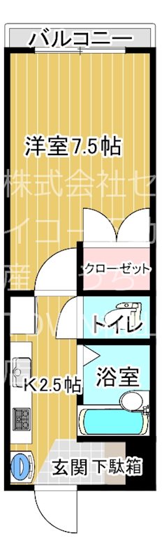 エステート東雲 107号室 間取り