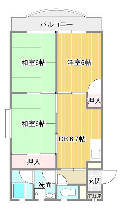 二宮第二ビル 401号室 間取り