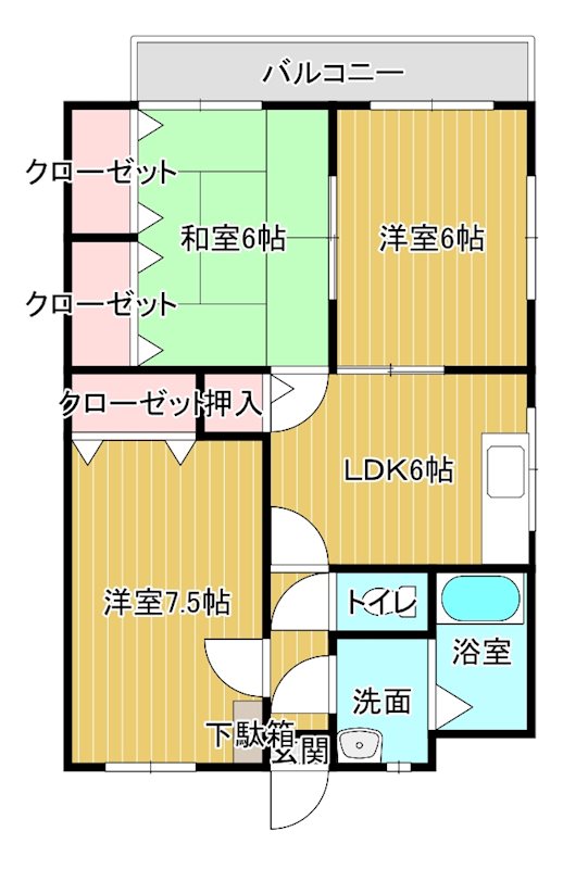 ユーミーＫＮＫハイツ  間取り図