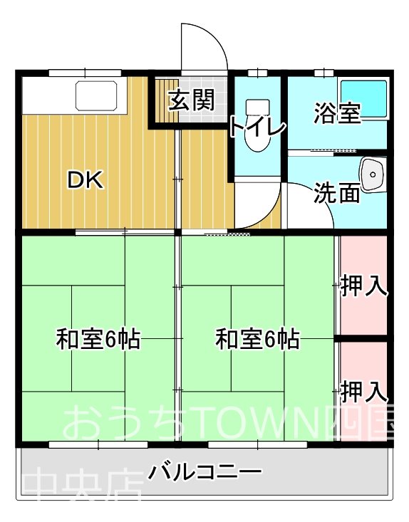 ひまわり荘 202号室 間取り