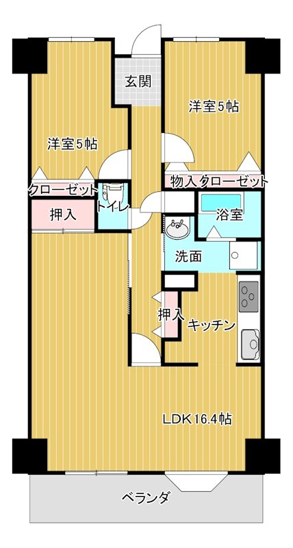 サーパス中須賀 306号室 間取り