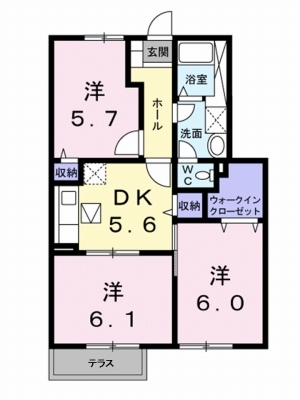 アネックス斎院Ｂ 102号室 間取り