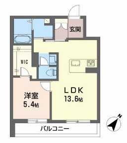 コートノワール 203号室 間取り